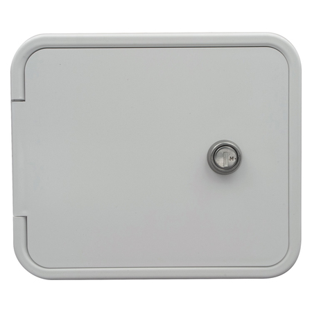 THETFORD Thetford 94310 Multi-Purpose Hatch with Flat Back and Keyed Entry - Polar White 94310